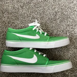 Nike Vibrant Green Canvas Sneakers